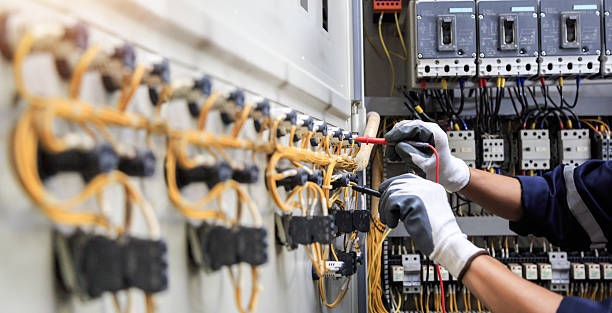 Professional Electrician technician working in Lake Clarke Shores, FL